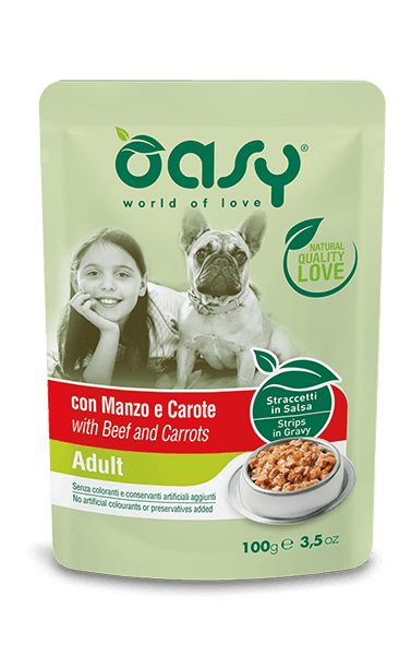 Oasy Adult Dog Food with Beef and Carrots