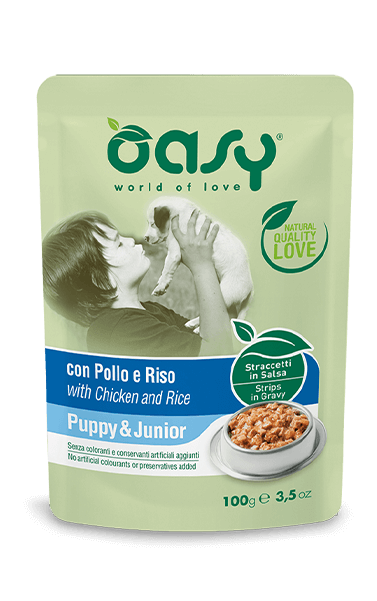 Oasy Puppy & Junior Chicken and Rice Wet Food