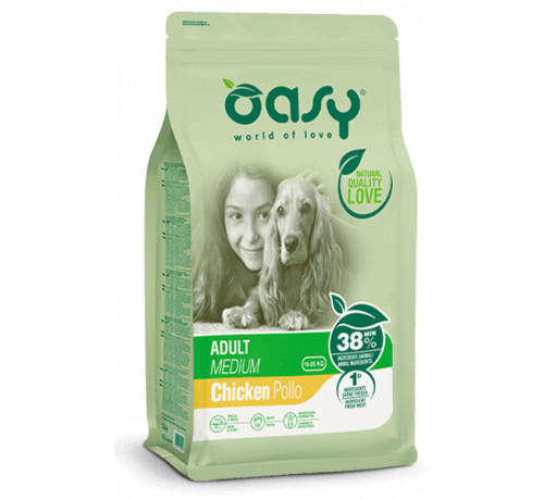 Oasy Adult Medium Chicken Pollo Dog Food