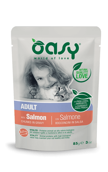 Oasy Adult Cat Food with Salmon