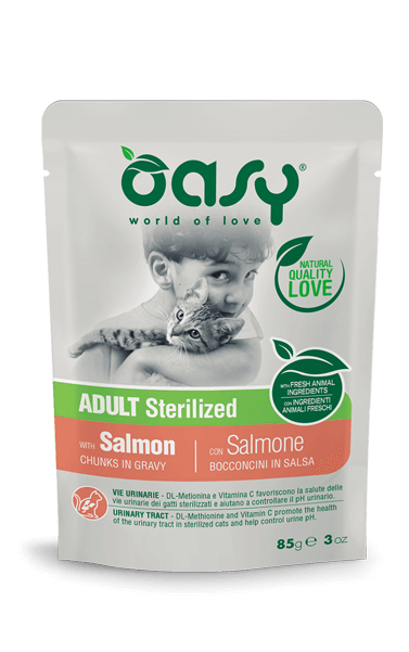 Oasy Adult Sterilized Cat Food with Salmon