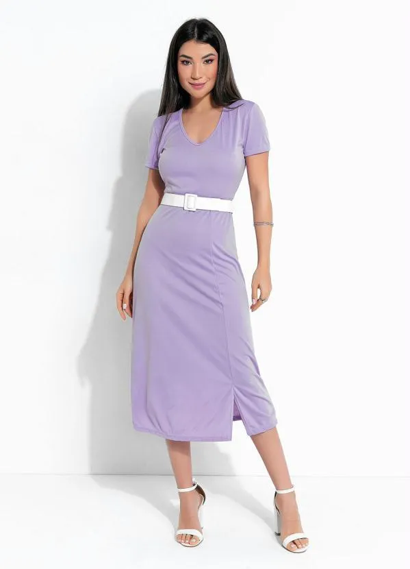 Vestido Midi Lilas