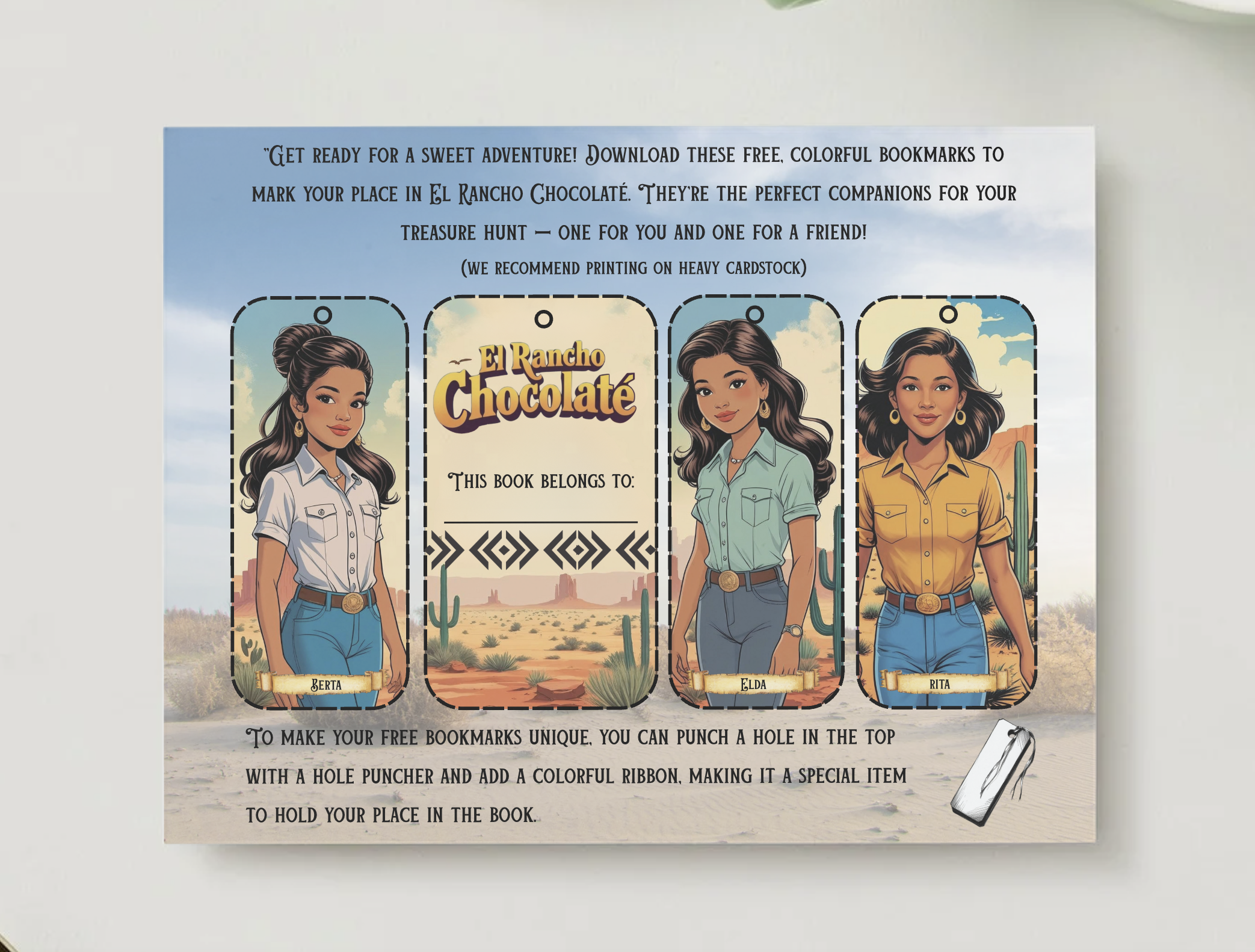 El Rancho Chocolaté Bookmarks