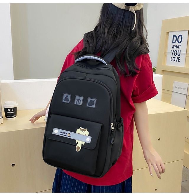 Black Trendy Backpack