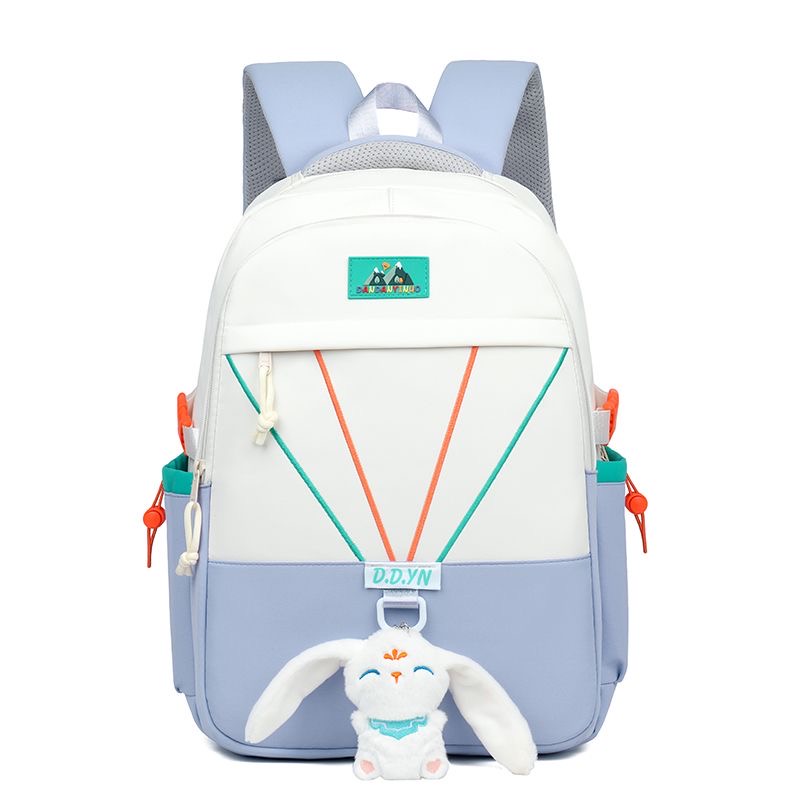 contrast and White Backpack