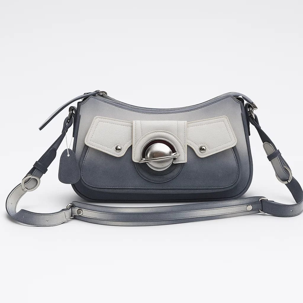 Beat with Leather Shoulder Bag
