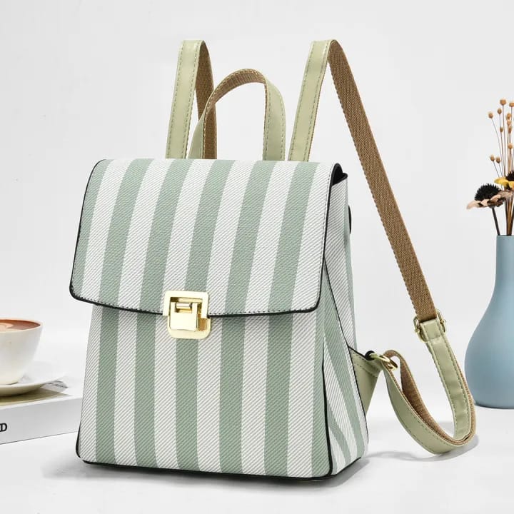 Striped Backpack