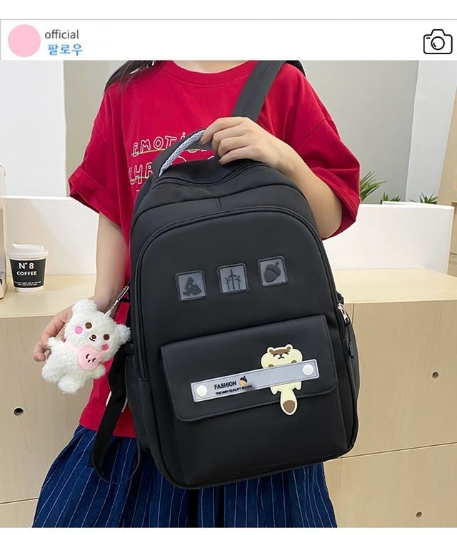 Black Trendy Backpack