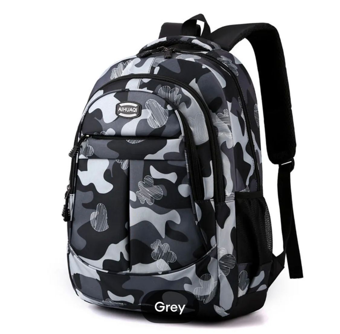 Grey Camouflage Backpack
