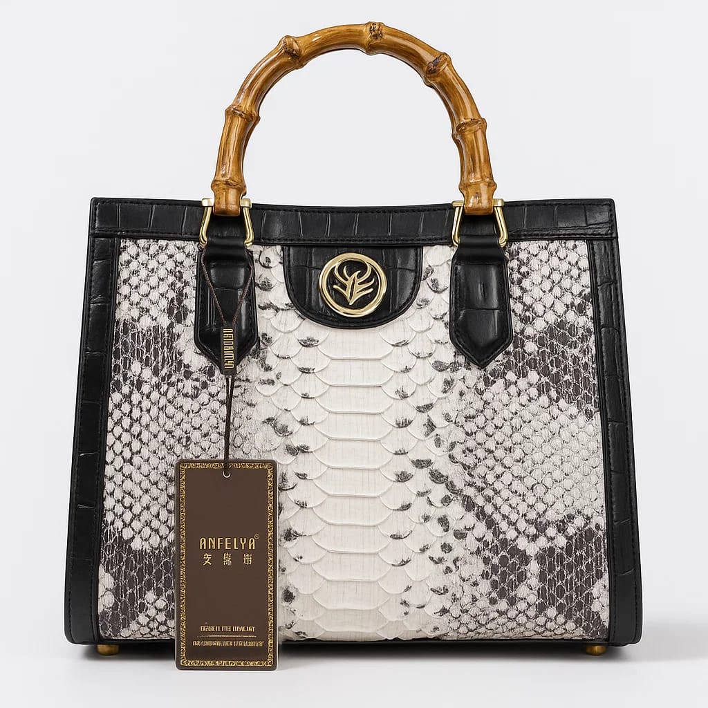 Luxury Bamboo Handle Handbag