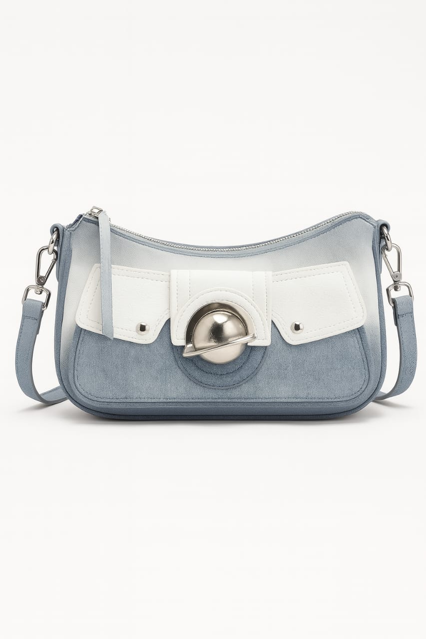 Beat with Leather Shoulder Bag