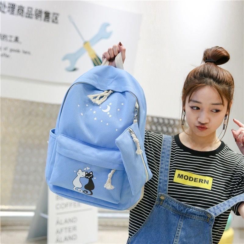 Cat-Themed Backpack