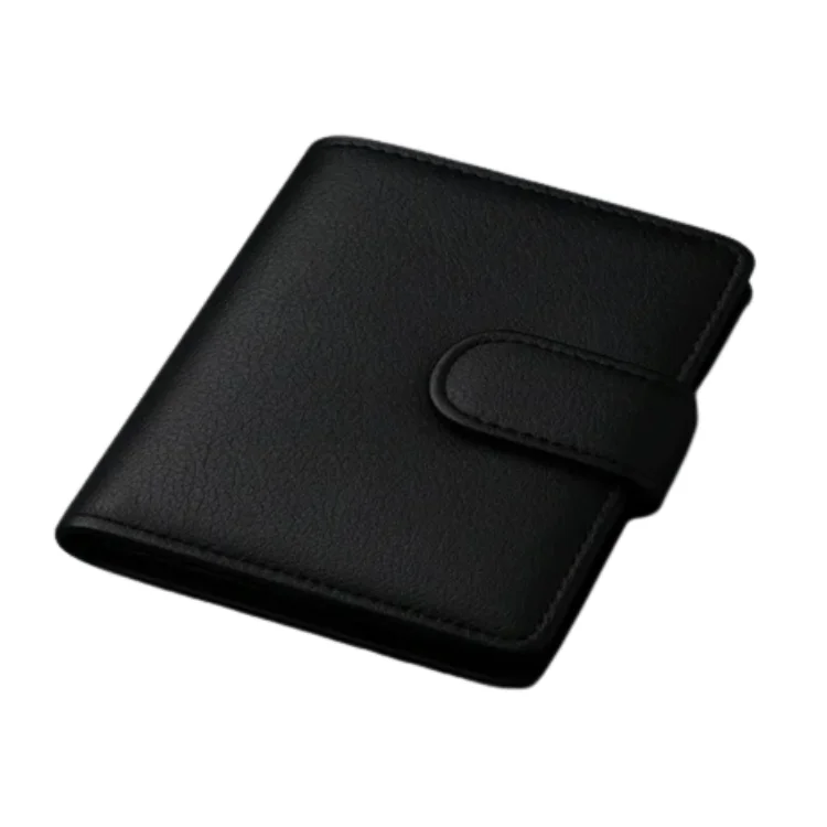 Premium Leather Wallet Trifold  megnetic snap
