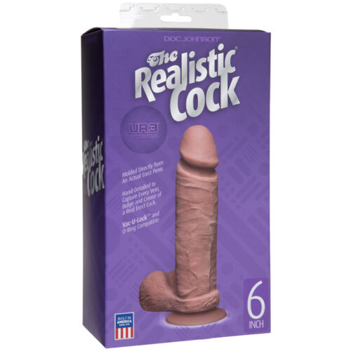 Consolador realista de 6 pulgadas