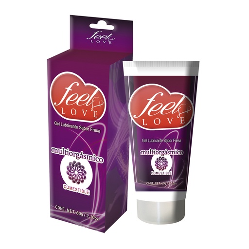 Gel lubricante sabor fresa Feel Love
