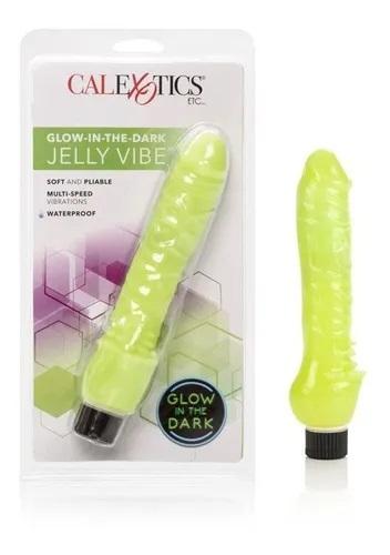 Vibrador de gelatina que brilla en la oscuridad