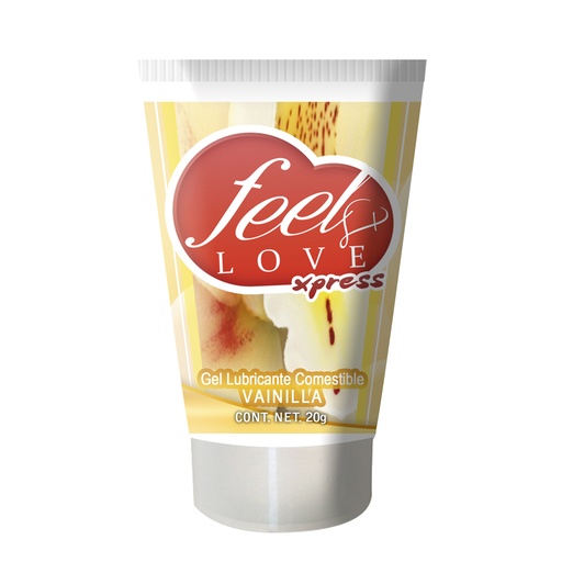 Gel lubricante comestible vainilla