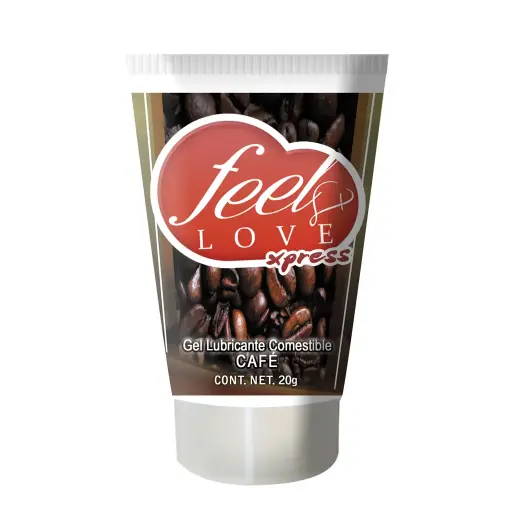 Gel lubricante comestible café