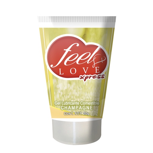 Gel lubricante comestible Champagne