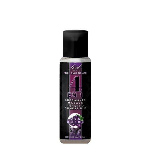 Lubricante 4 en 1 sabor uva dulce