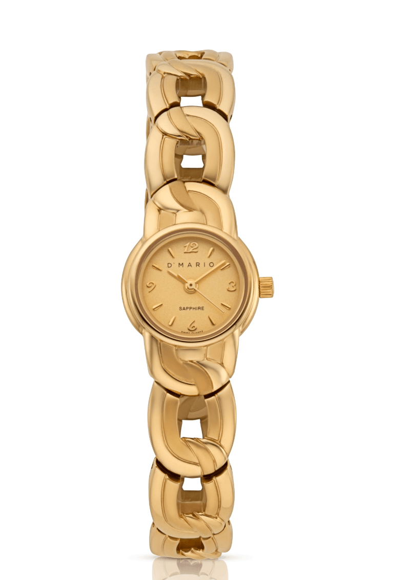 Reloj de pulsera dorado D'Mario
