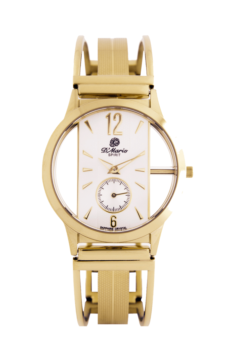 Reloj dorado elegante