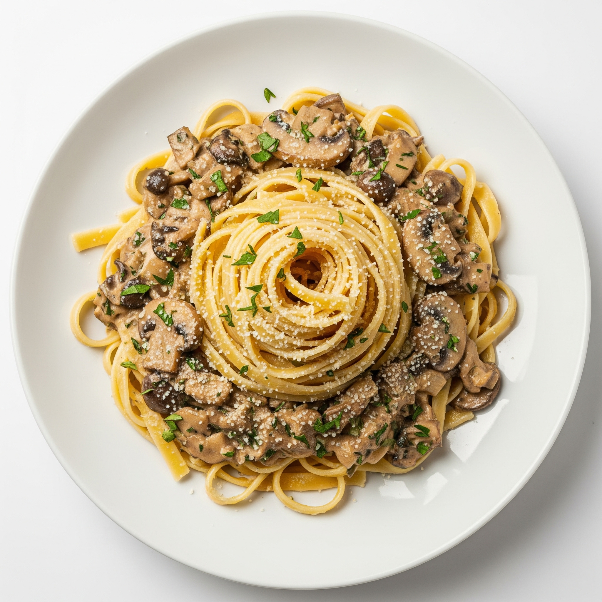 2 - DOLORES - FETTUCINE C/ MOLHO ESPECIAL DE COGUMELOS