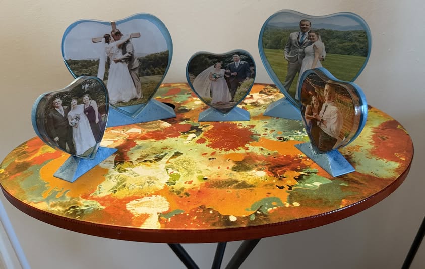 Personalized Heart-Shaped Photo Frame