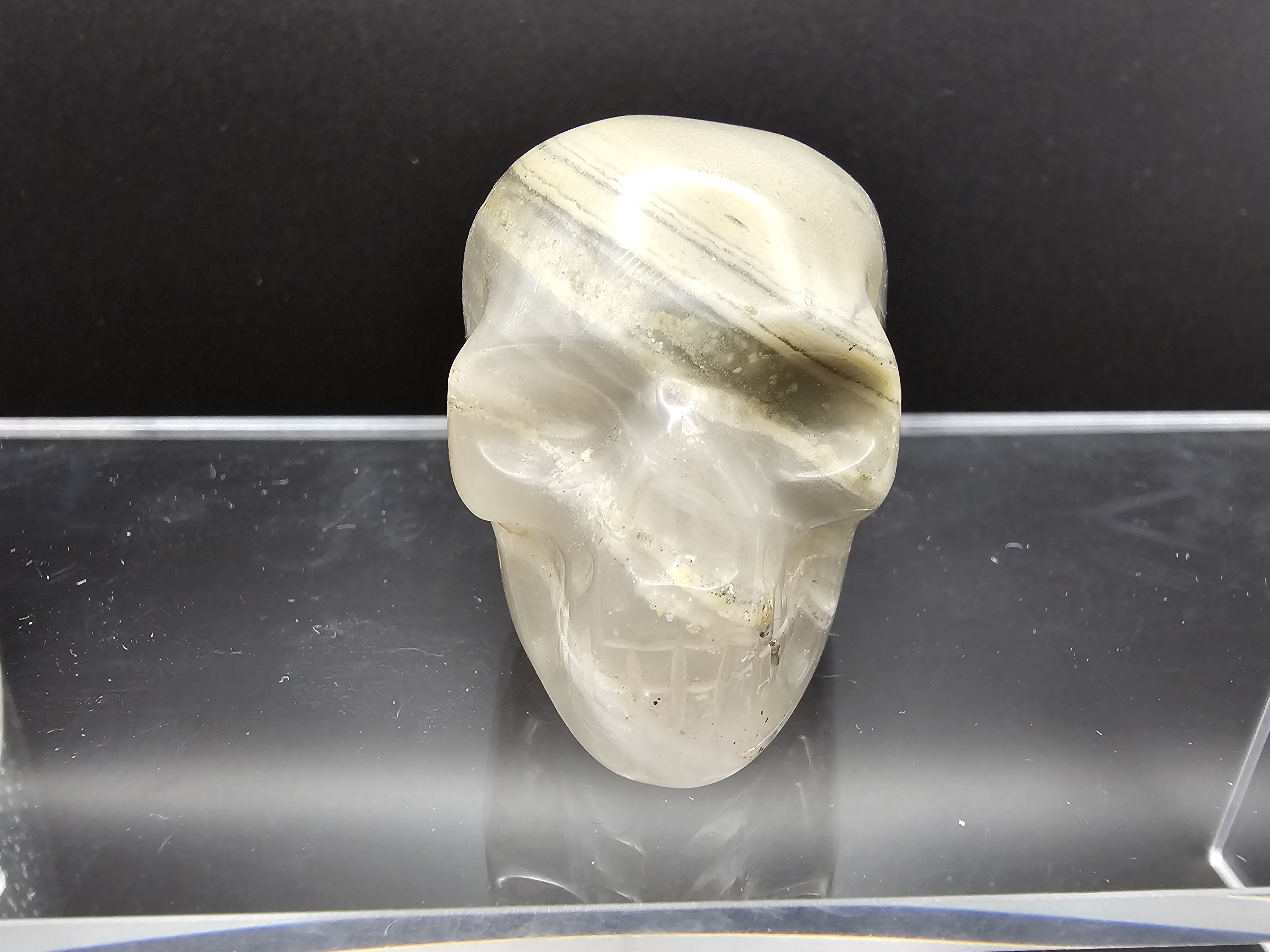 Banded African Bloodstone skull