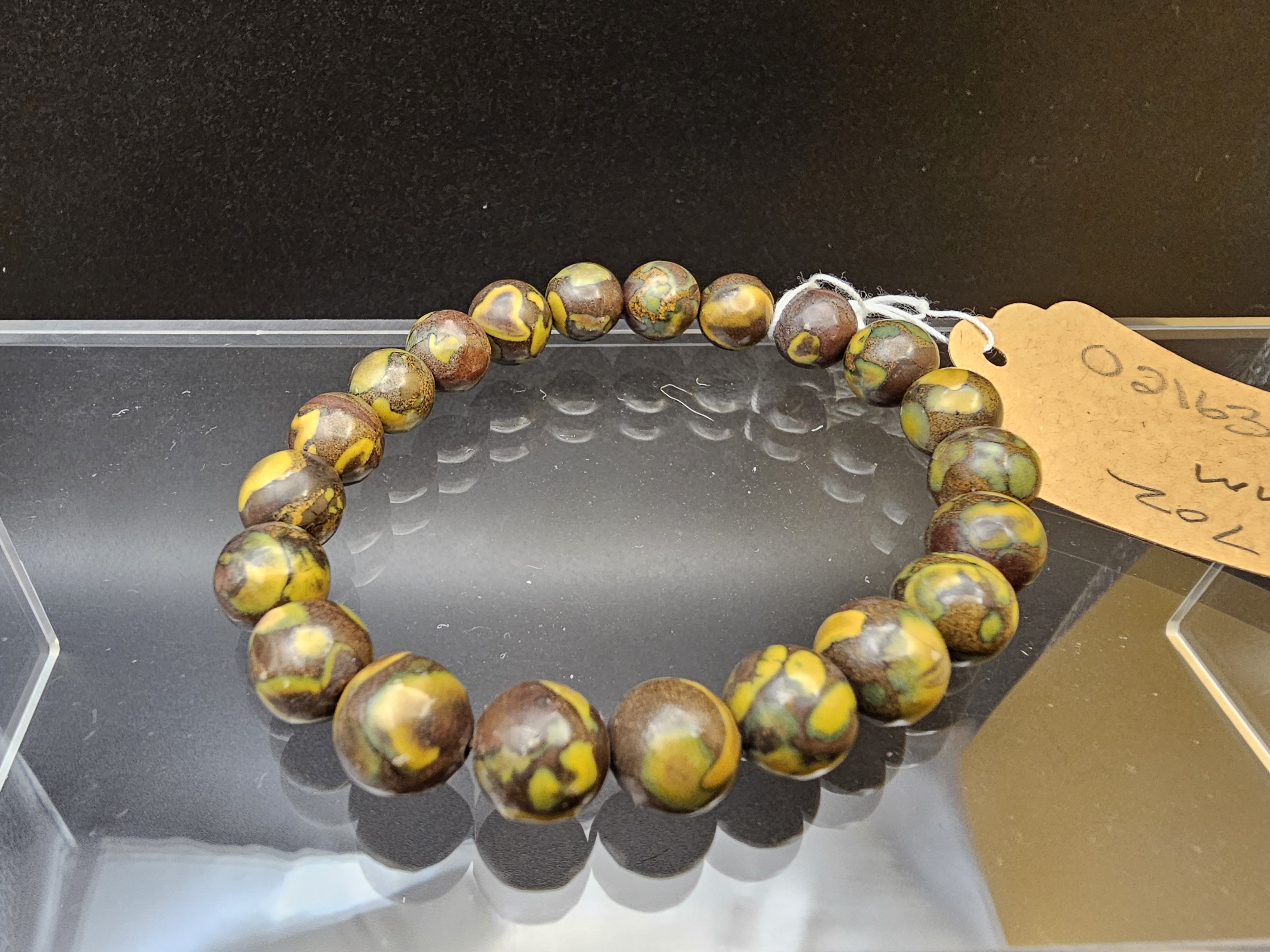 Detailed Rainforest Jasper Bracelet