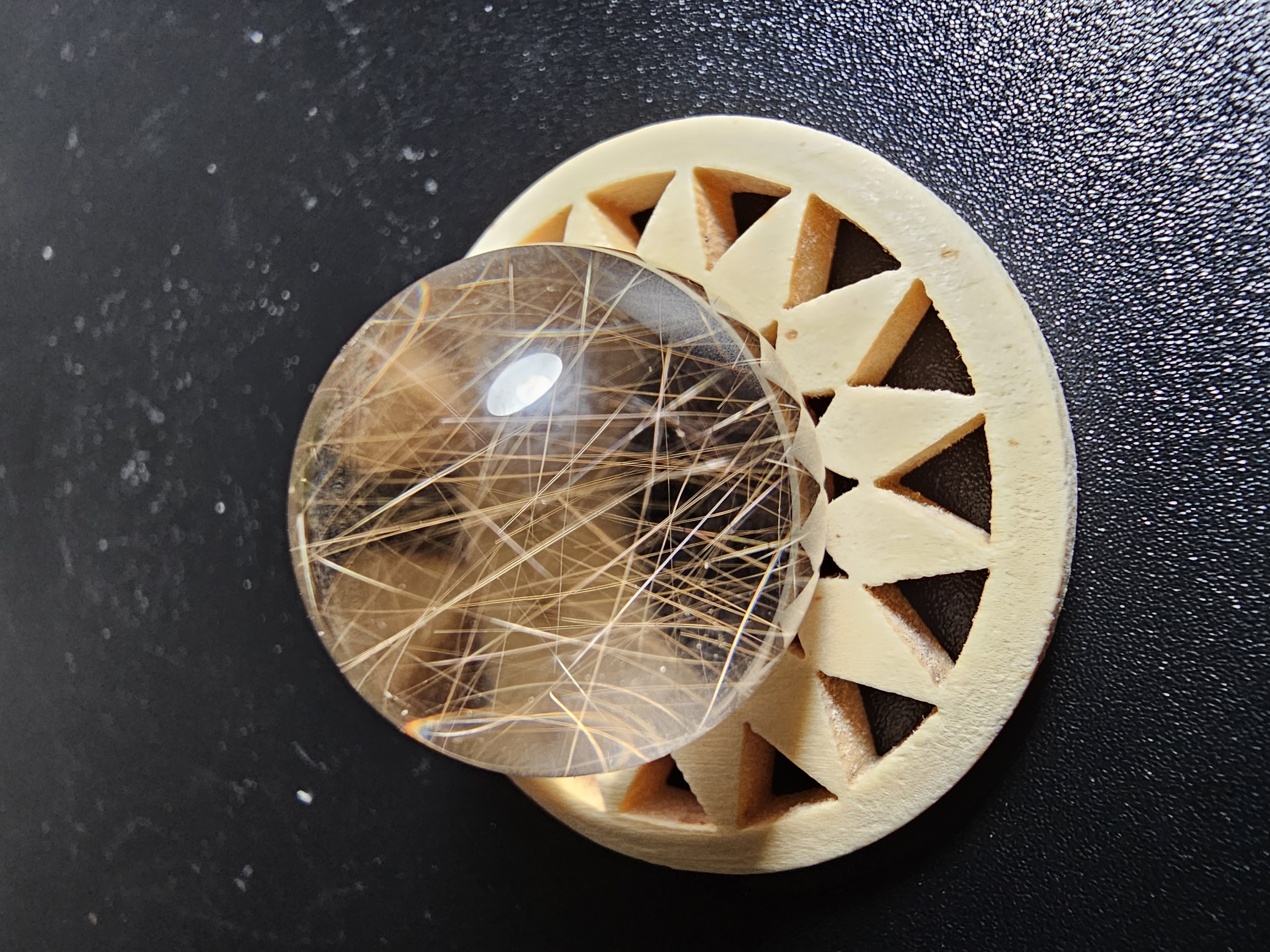 Mesmerizing, Super Clear Quartz Rutile Sphere