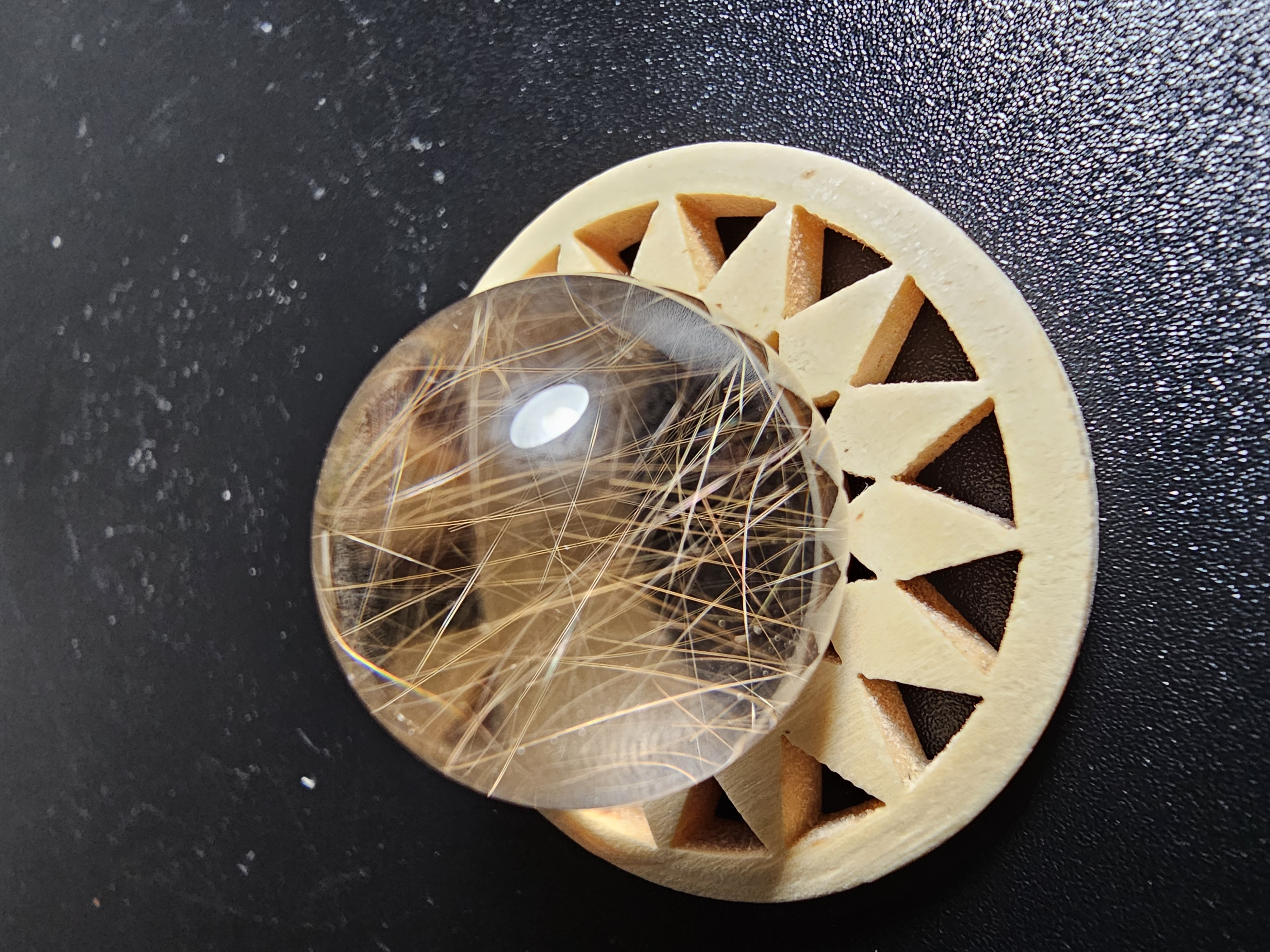 Mesmerizing, Super Clear Quartz Rutile Sphere