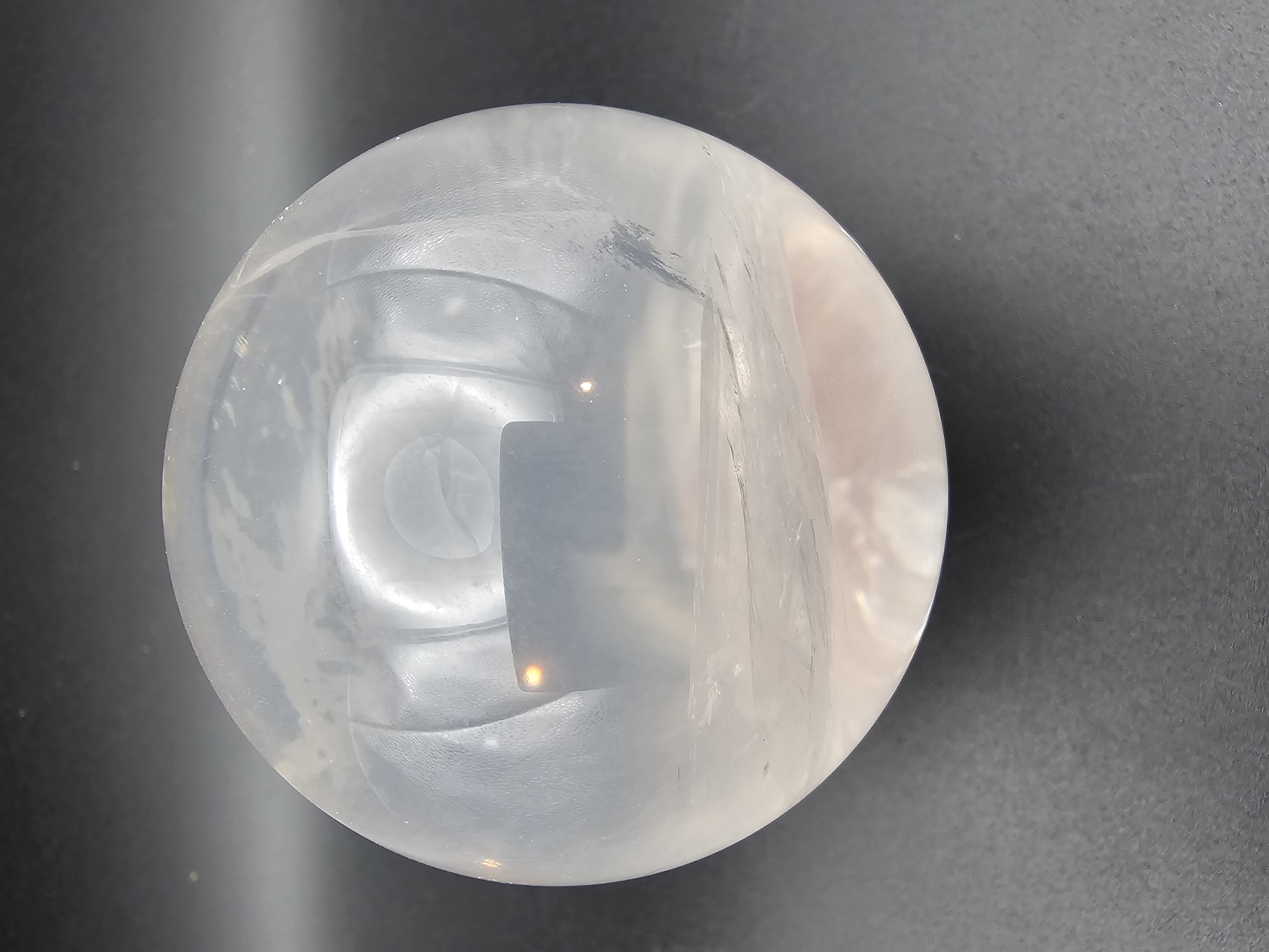 Rare Blue Fog Girasol Quartz Sphere 