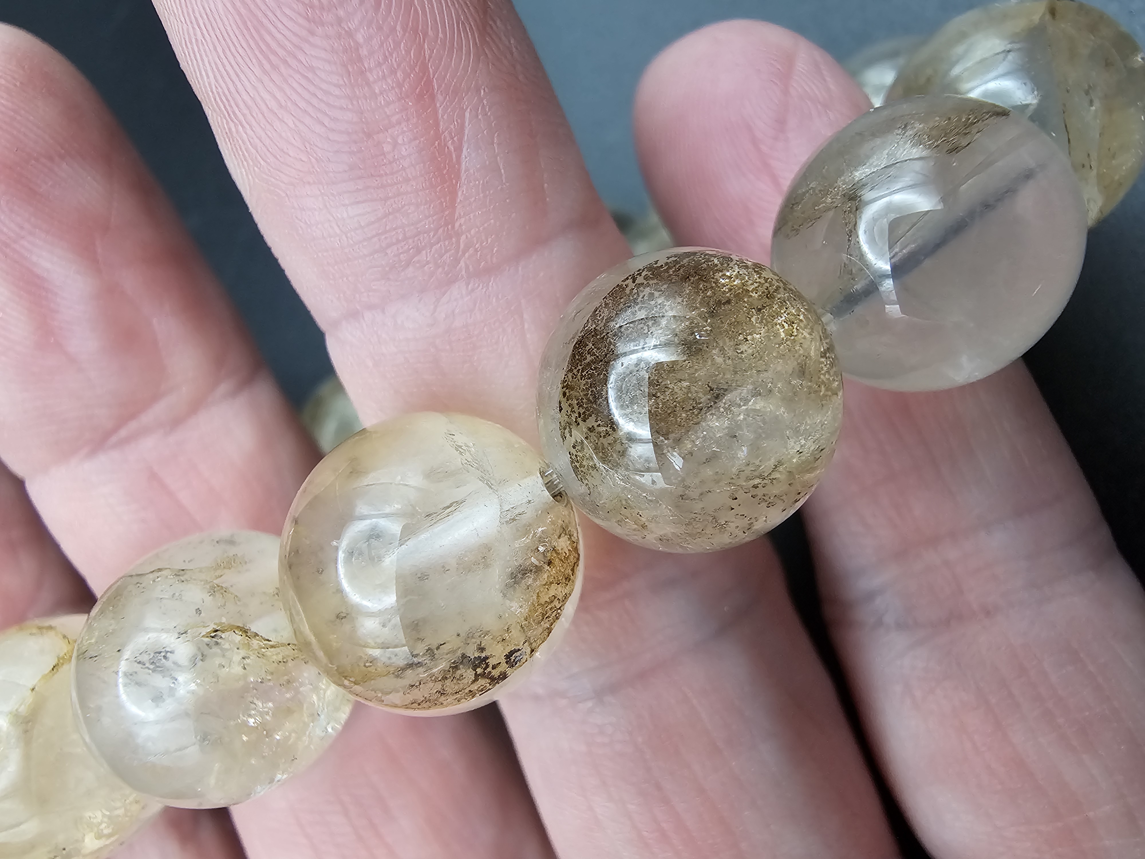 Highly Detailed Dendritic Quartz Bracelet!