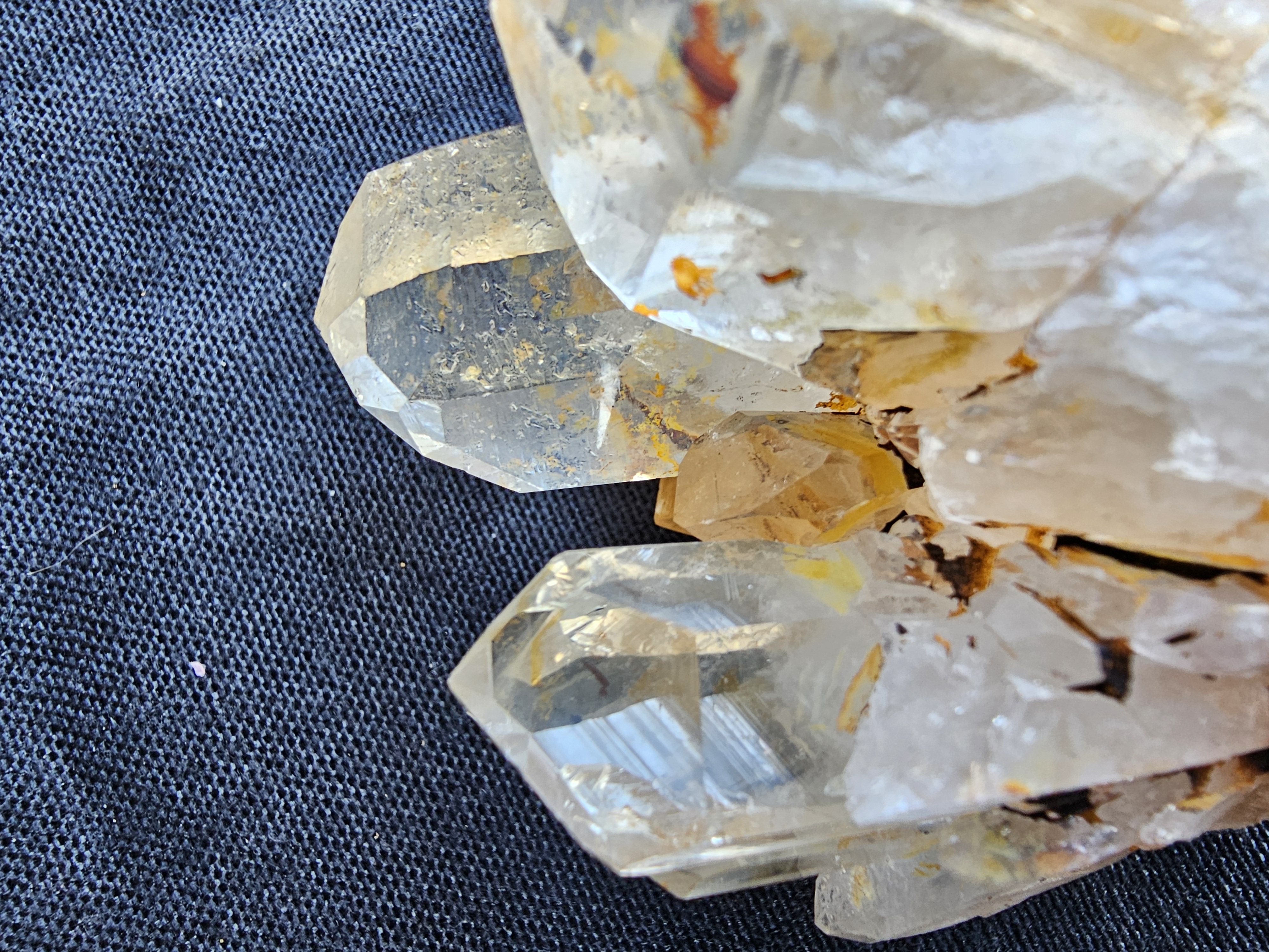 Fantastic Multiple Point Pineapple Citrine Raw Cluster