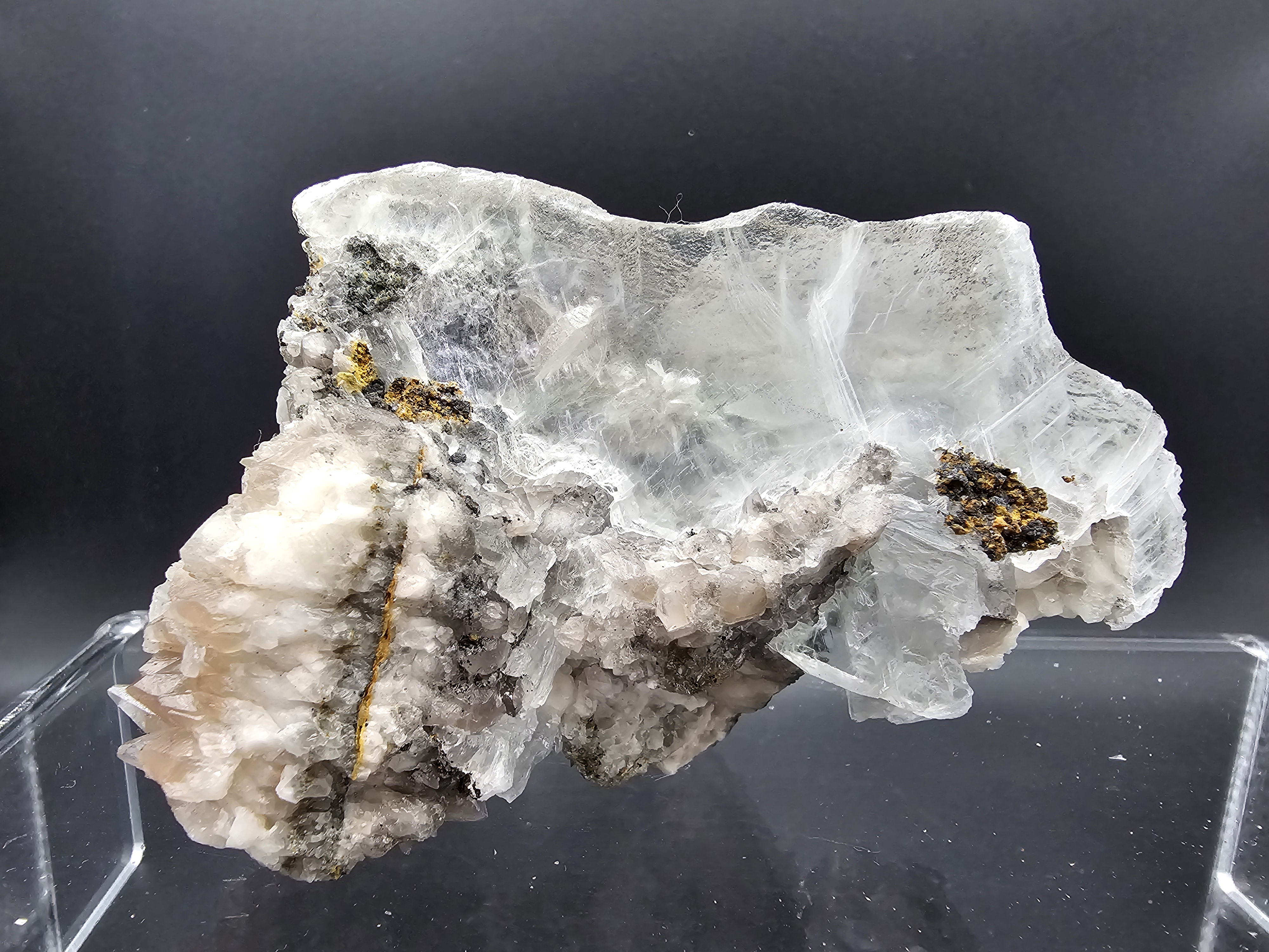 Incredible Raw Garden Selenite and Dogtooth Calcite Specimen! 