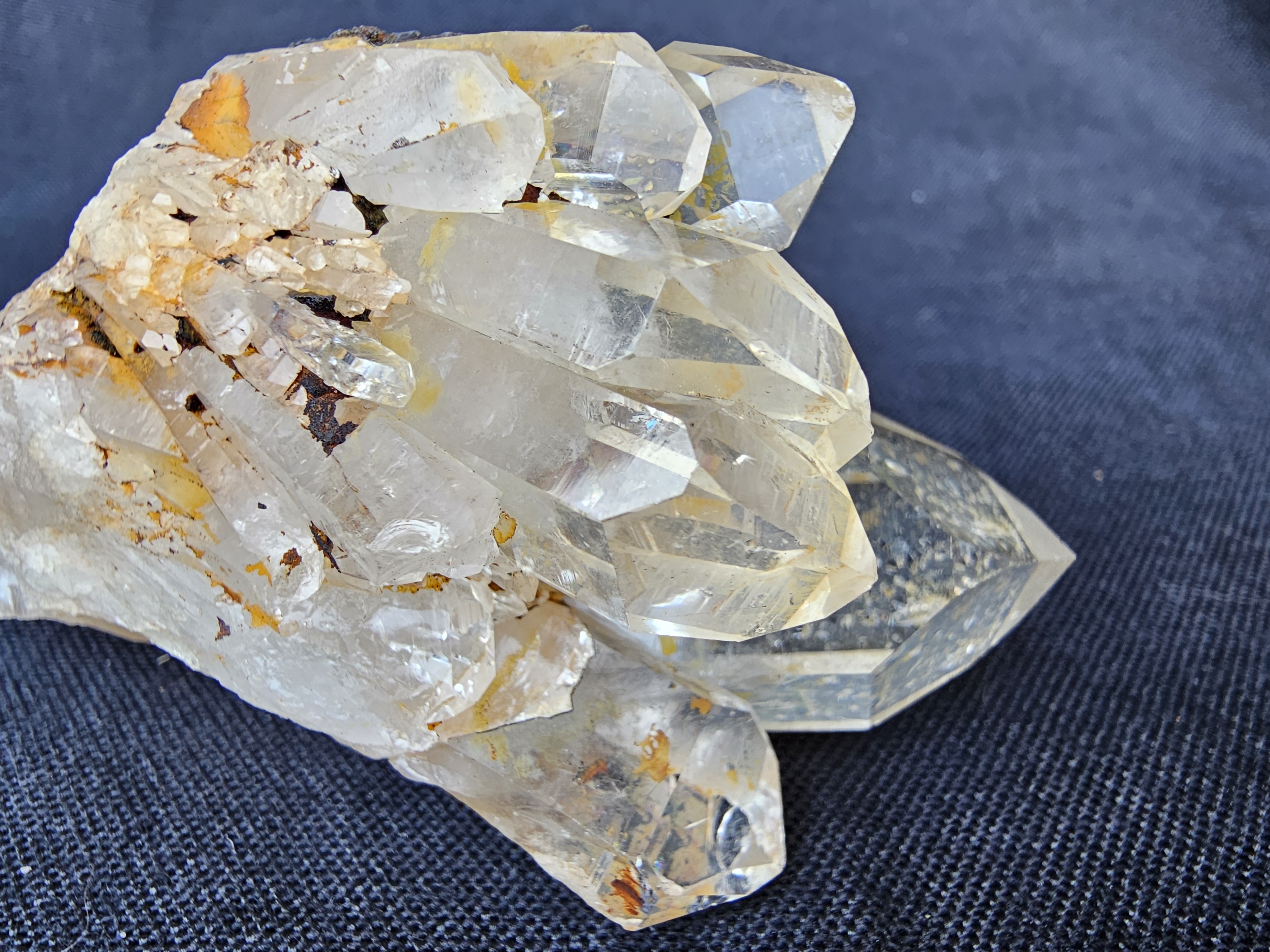 Fantastic Multiple Point Pineapple Citrine Raw Cluster