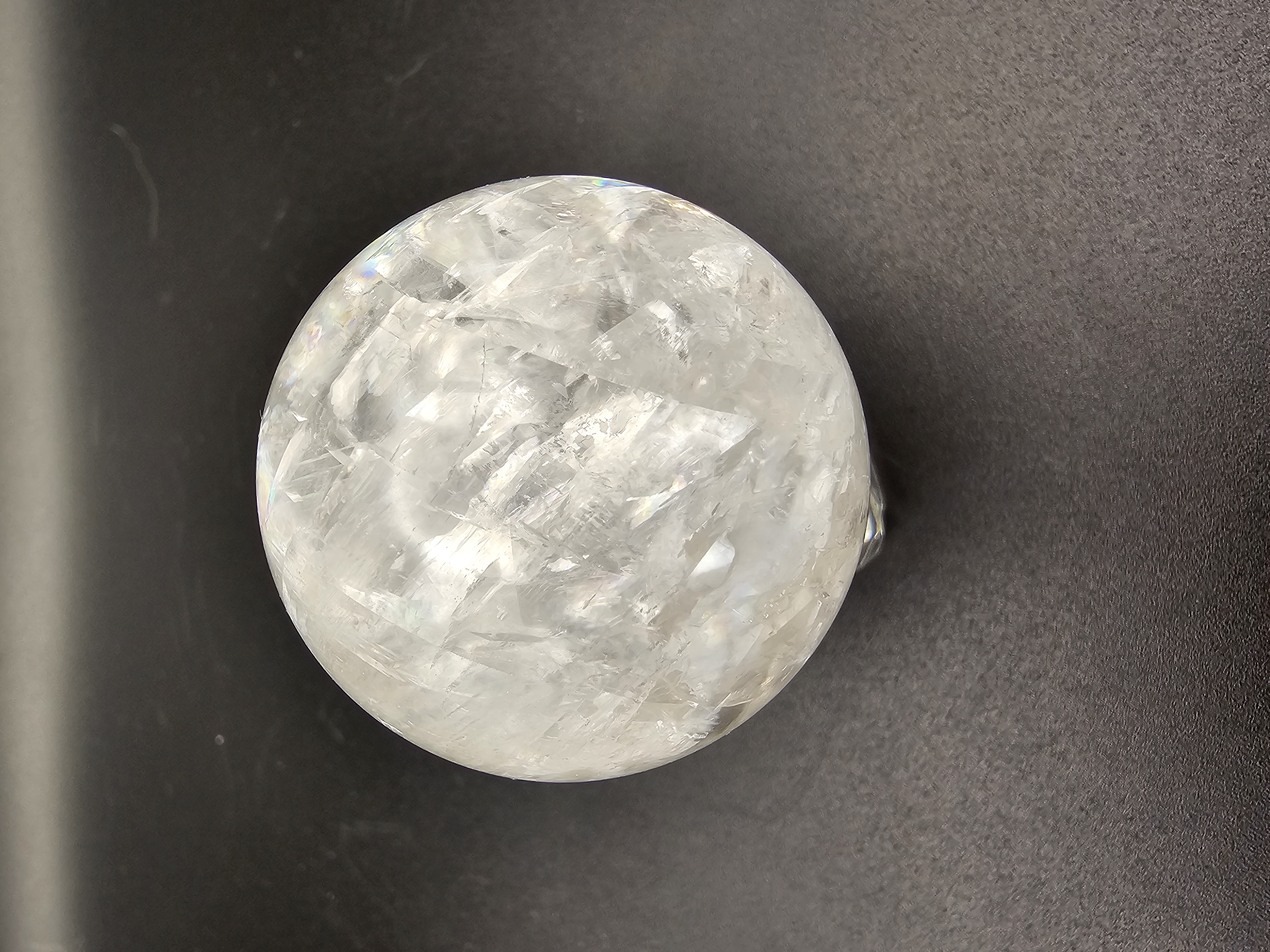 High Quality Optical Calcite Sphere with Detailed Video on Social Media