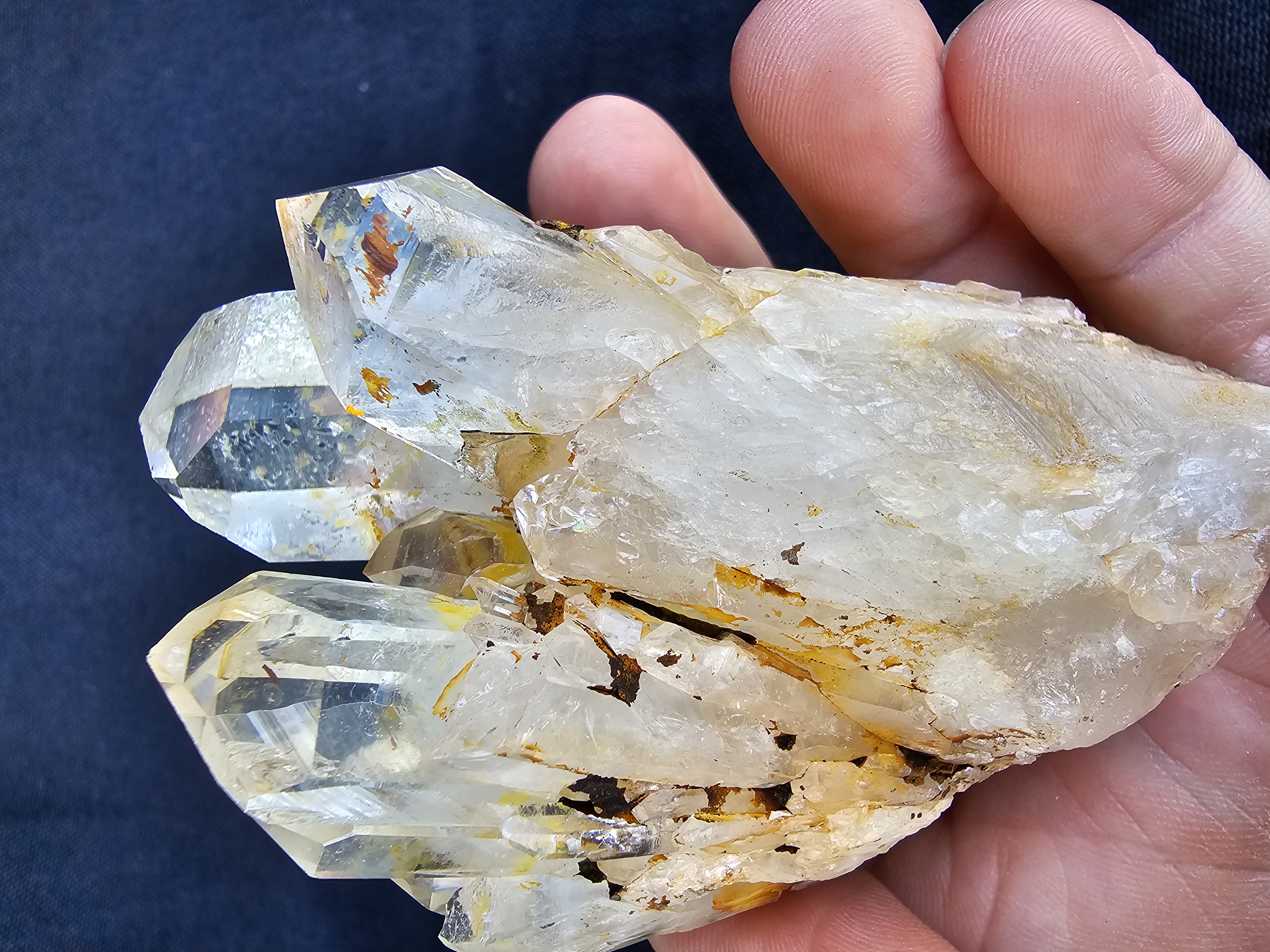 Fantastic Multiple Point Pineapple Citrine Raw Cluster