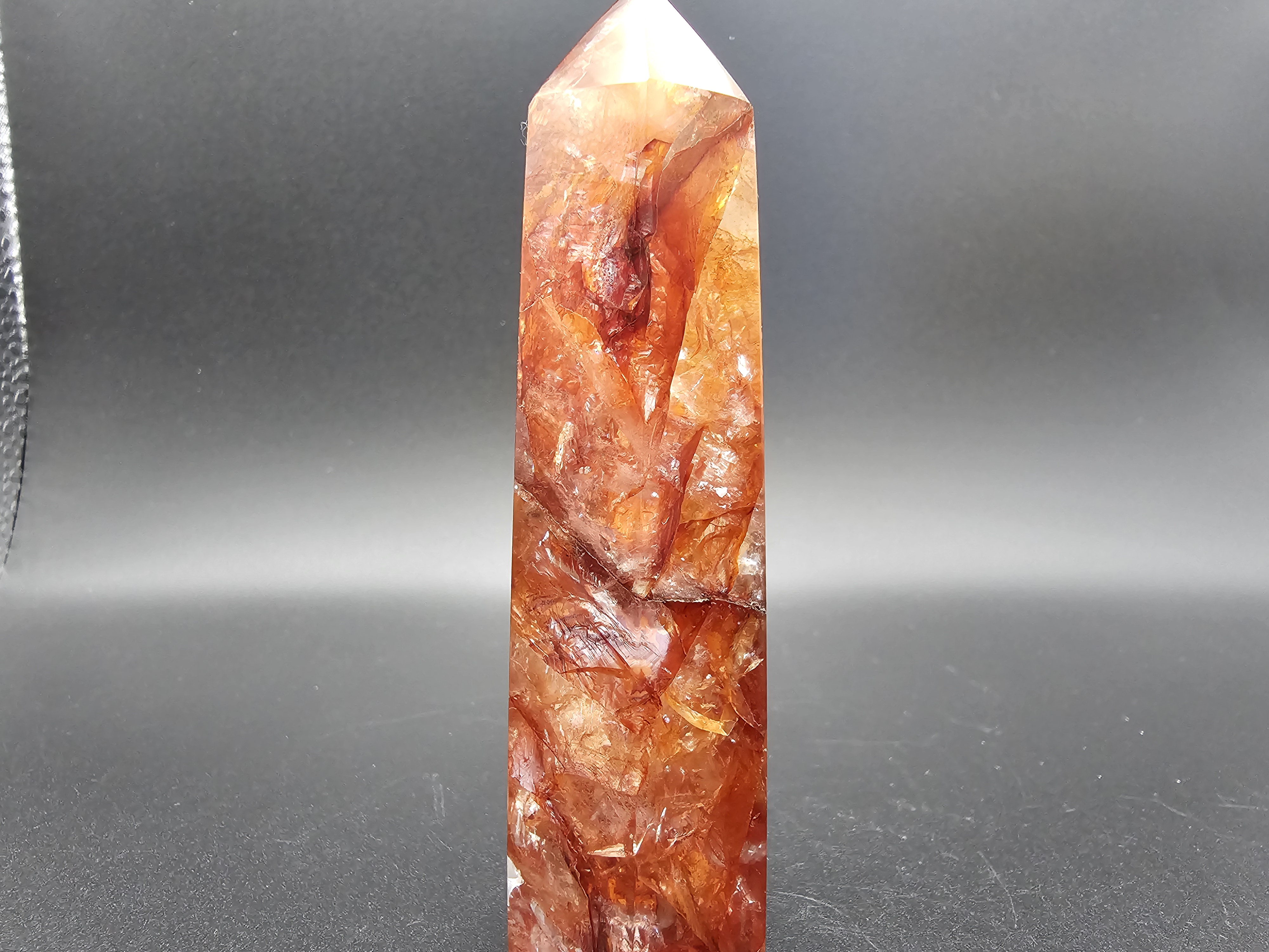 Stunning, High Quality, Fire Quartz Tower