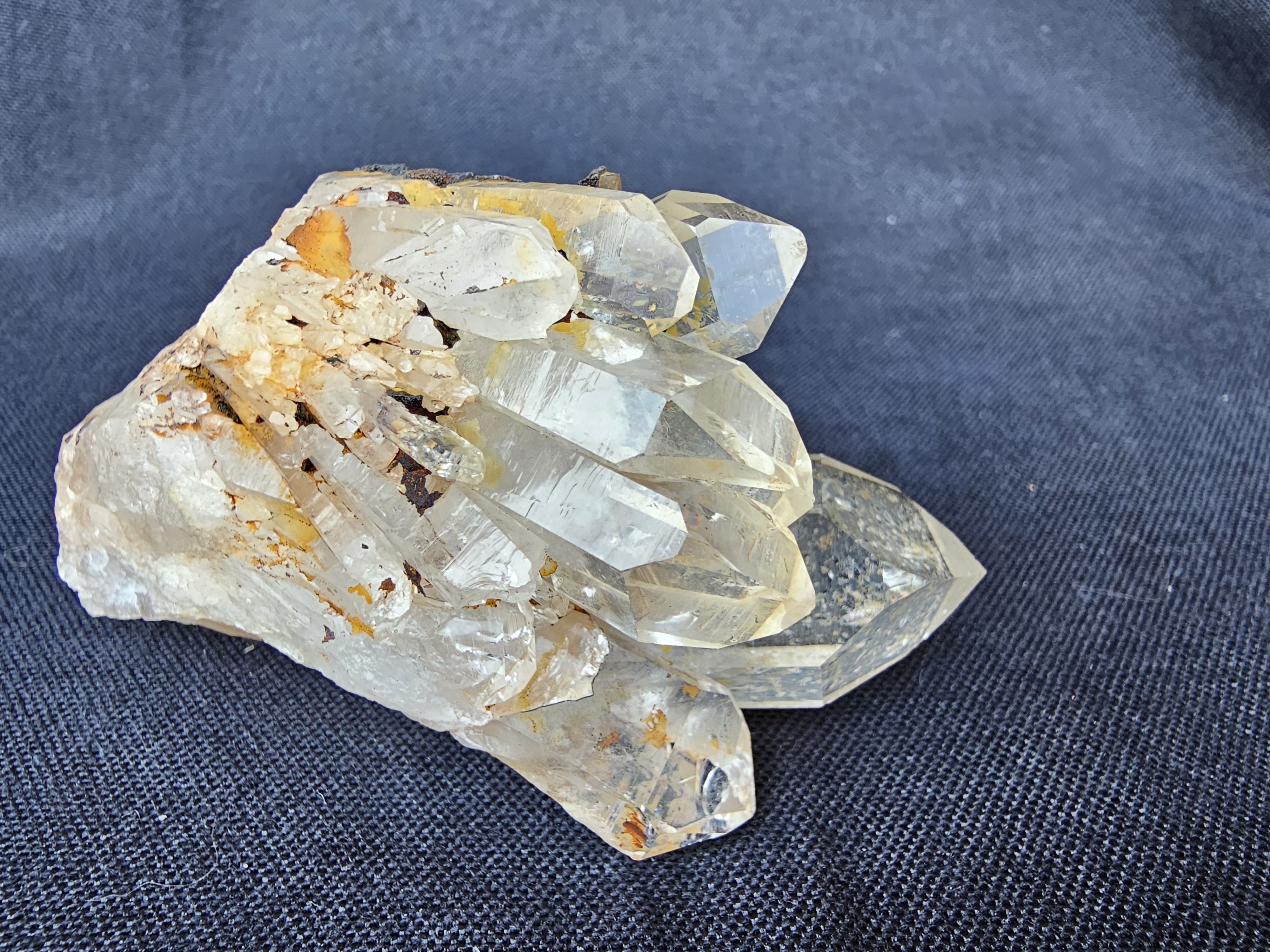 Fantastic Multiple Point Pineapple Citrine Raw Cluster