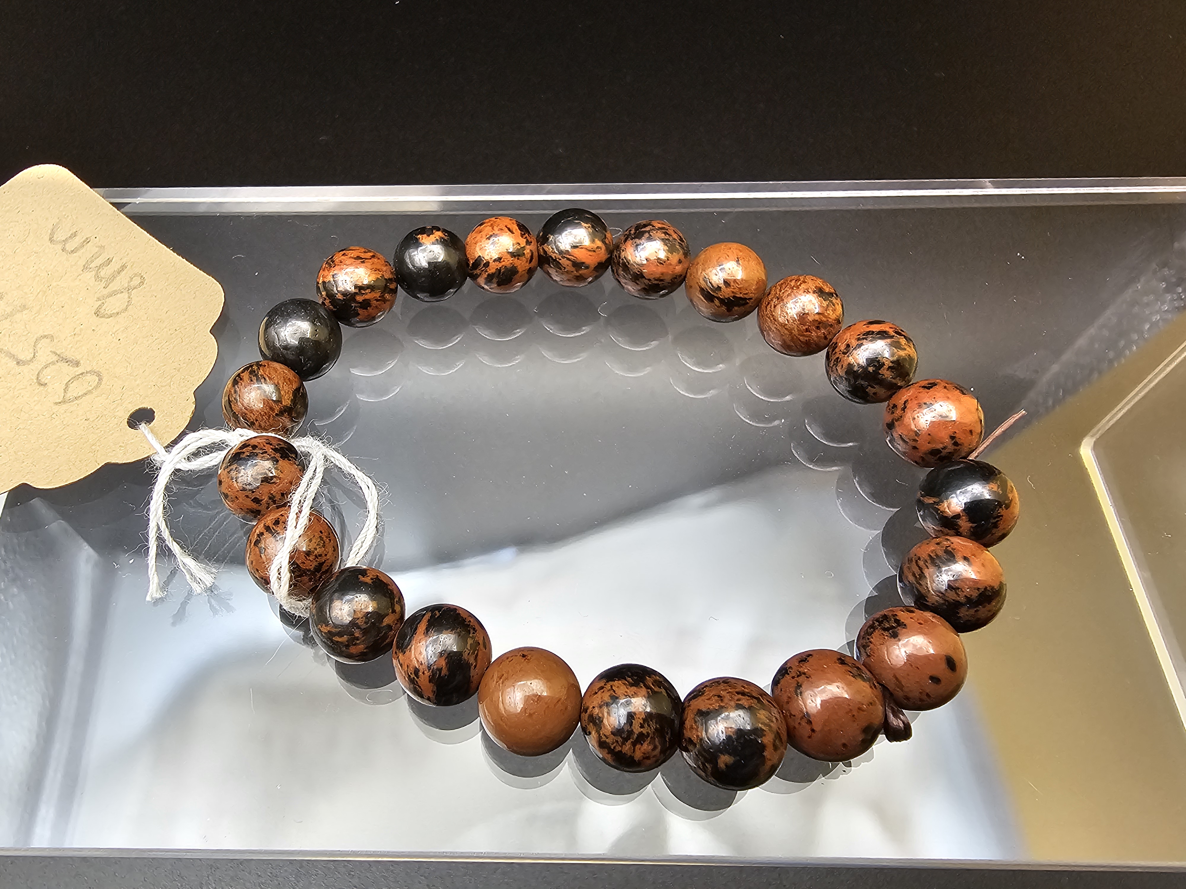 Beautiful Mahogany obsidian Bracelet