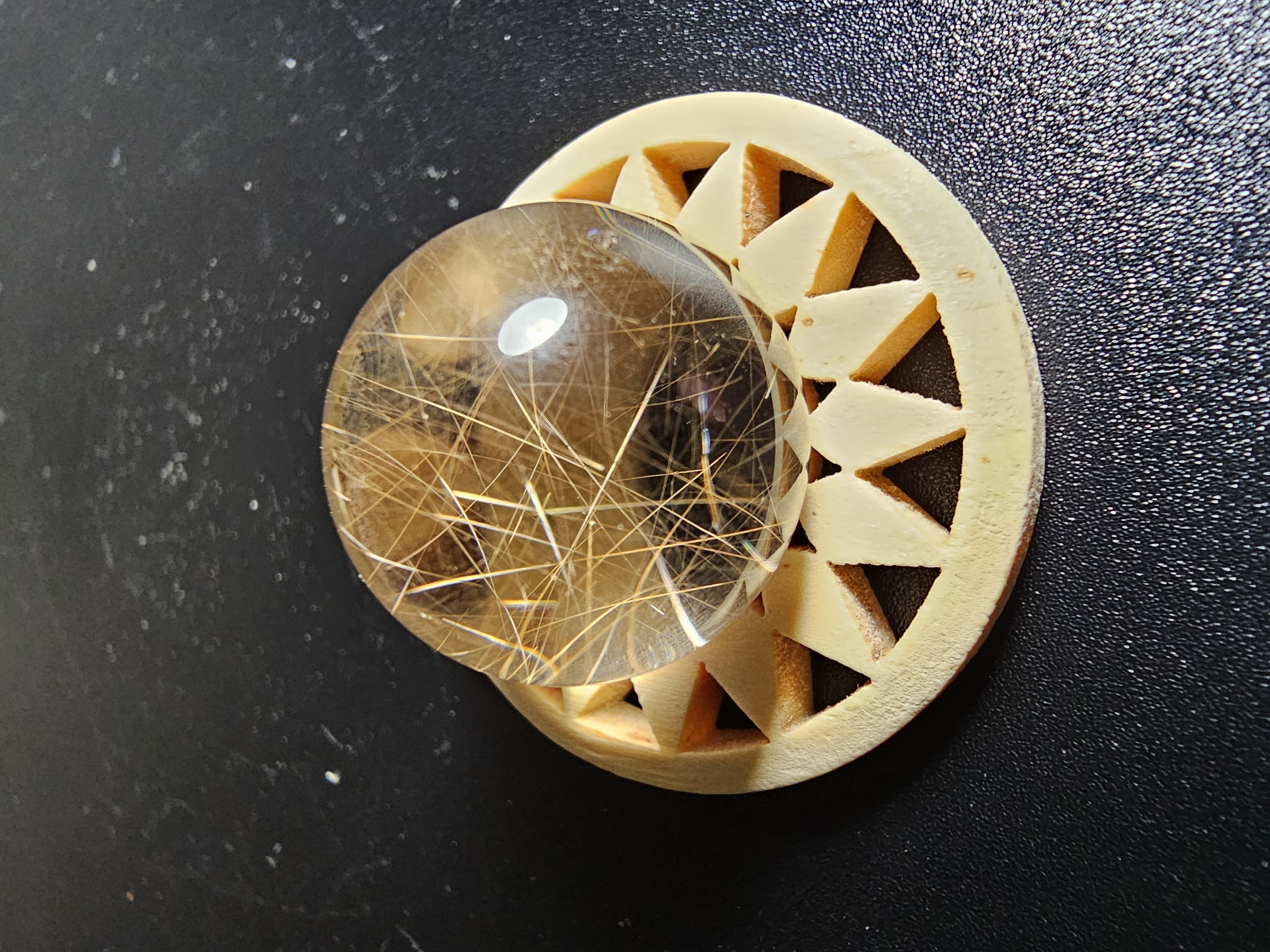Mesmerizing, Super Clear Quartz Rutile Sphere