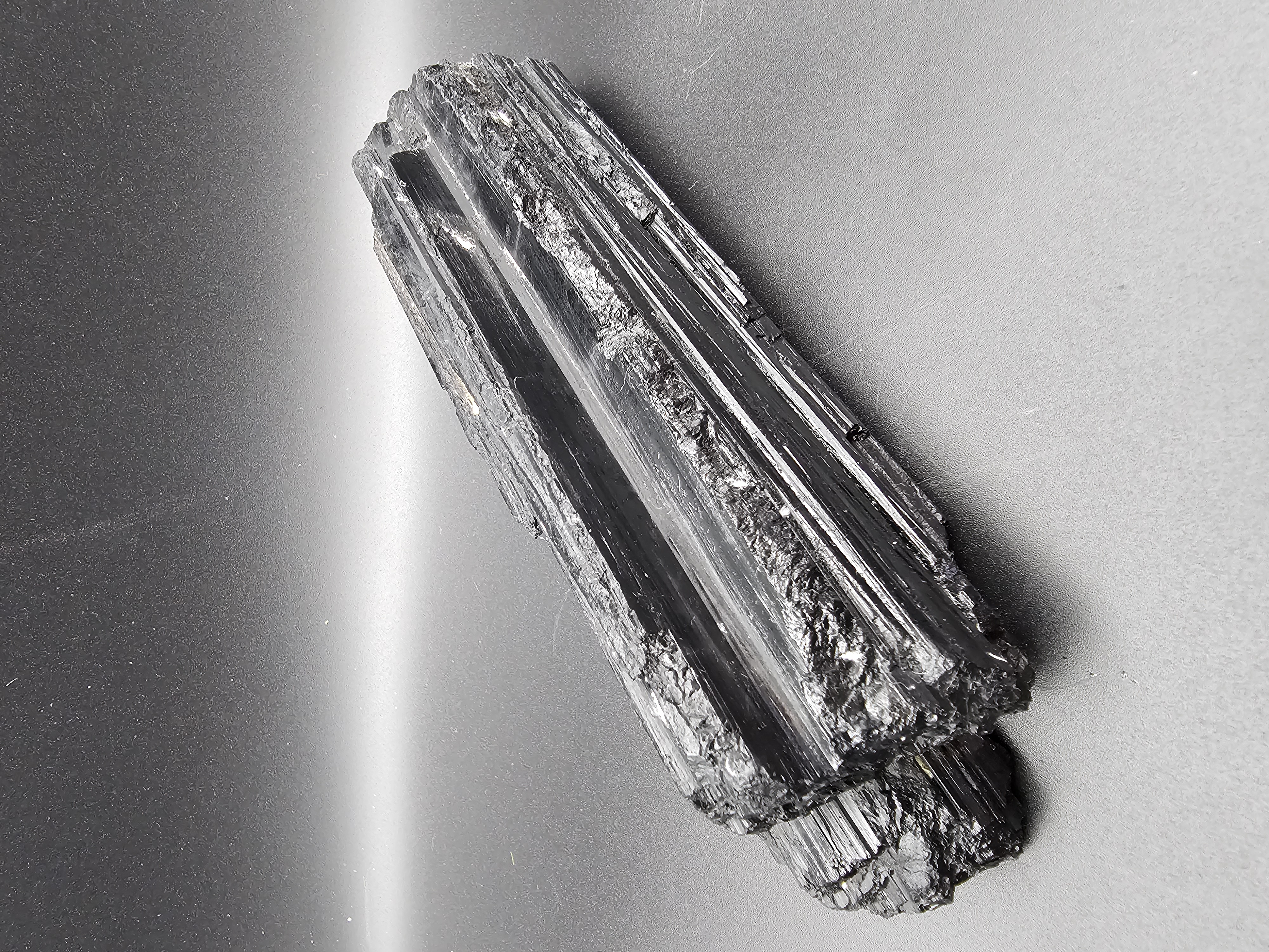 Solid Black Tourmaline Log