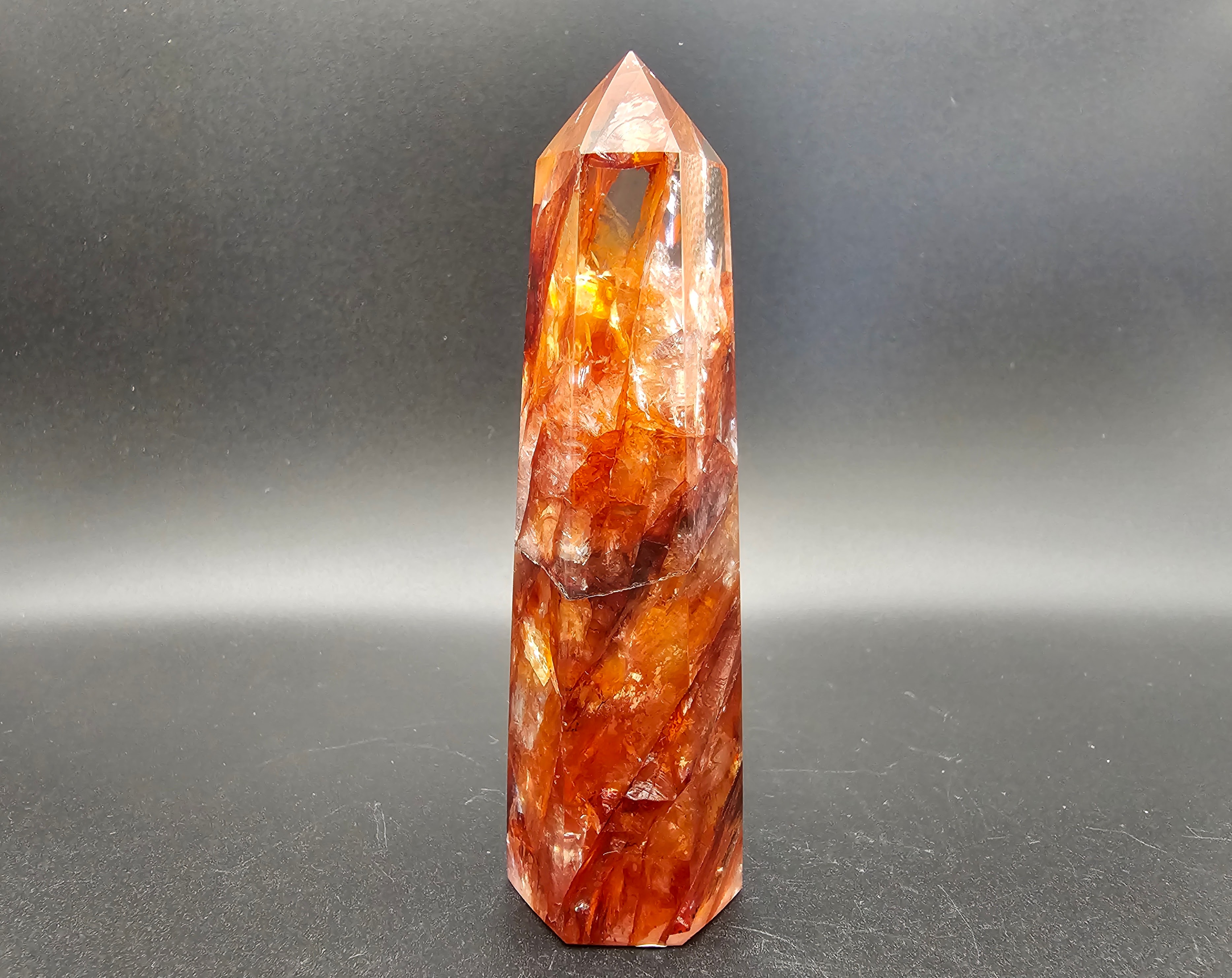 Stunning, High Quality, Fire Quartz Tower