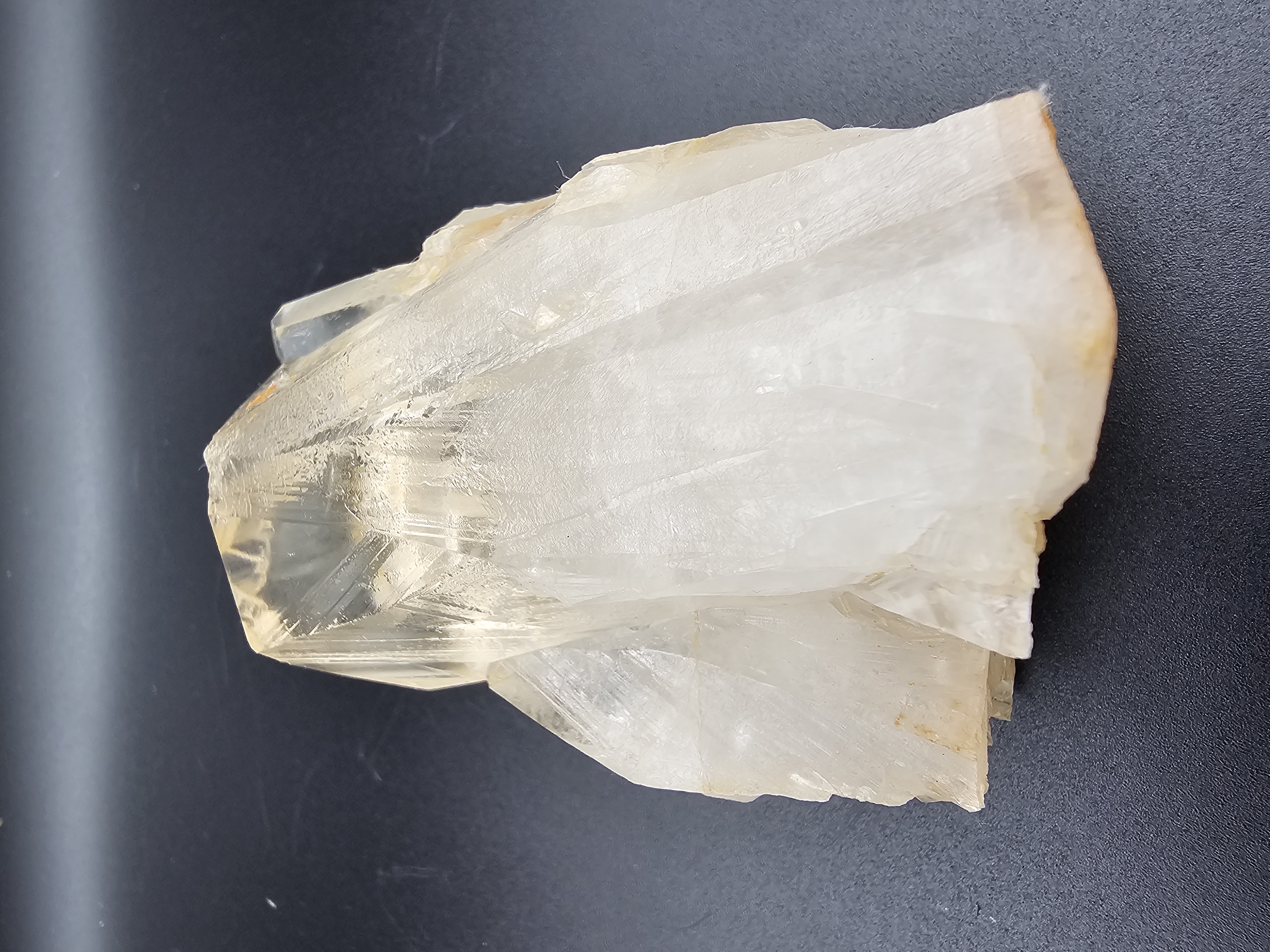 Highly detailed, super clear Pineapple Citrine Quartz Cluster