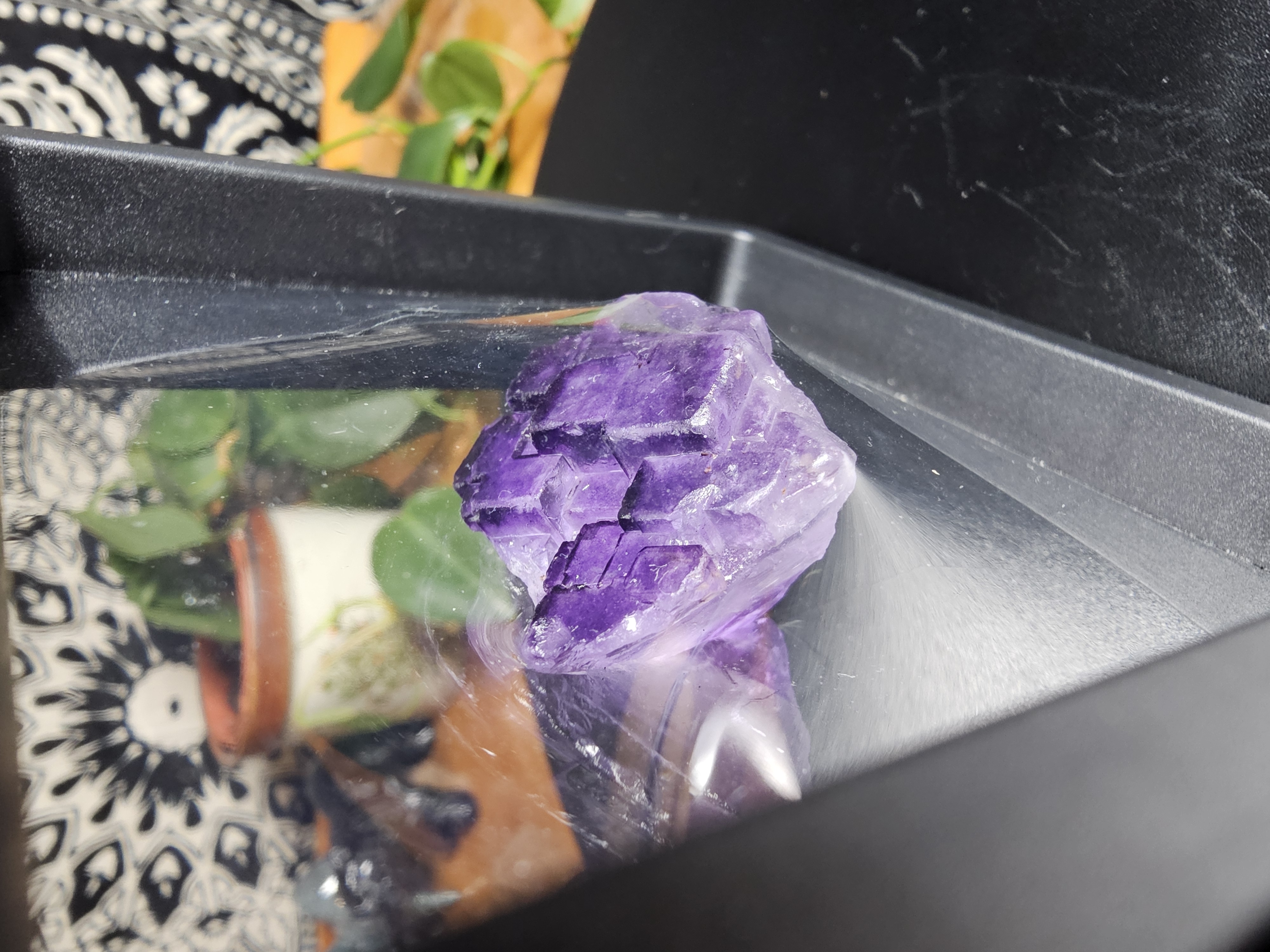 Perfect Purple Fluorite Cubic Formation