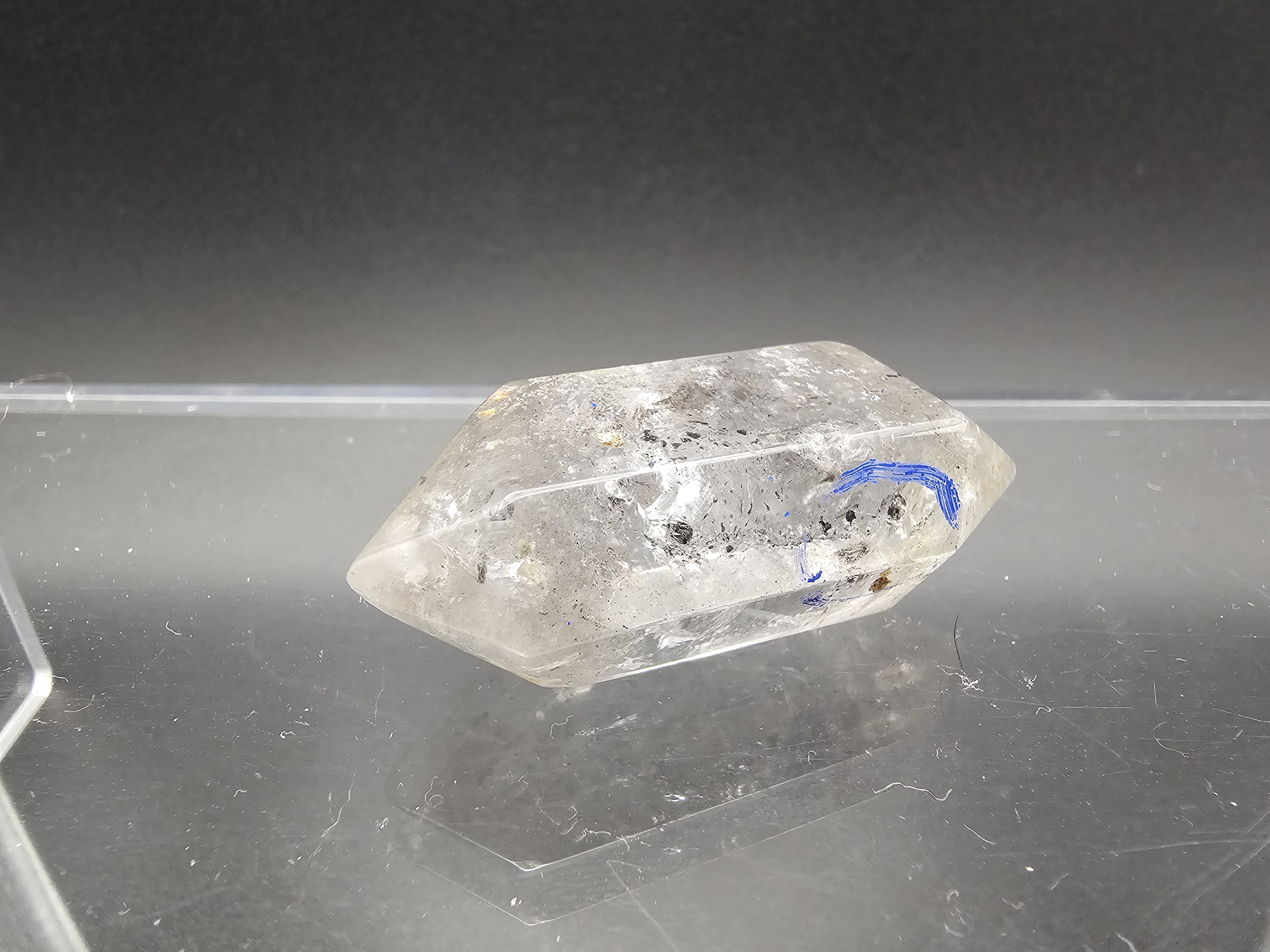 High Quality Polished Enhydro With Black Inclusion That Moves!