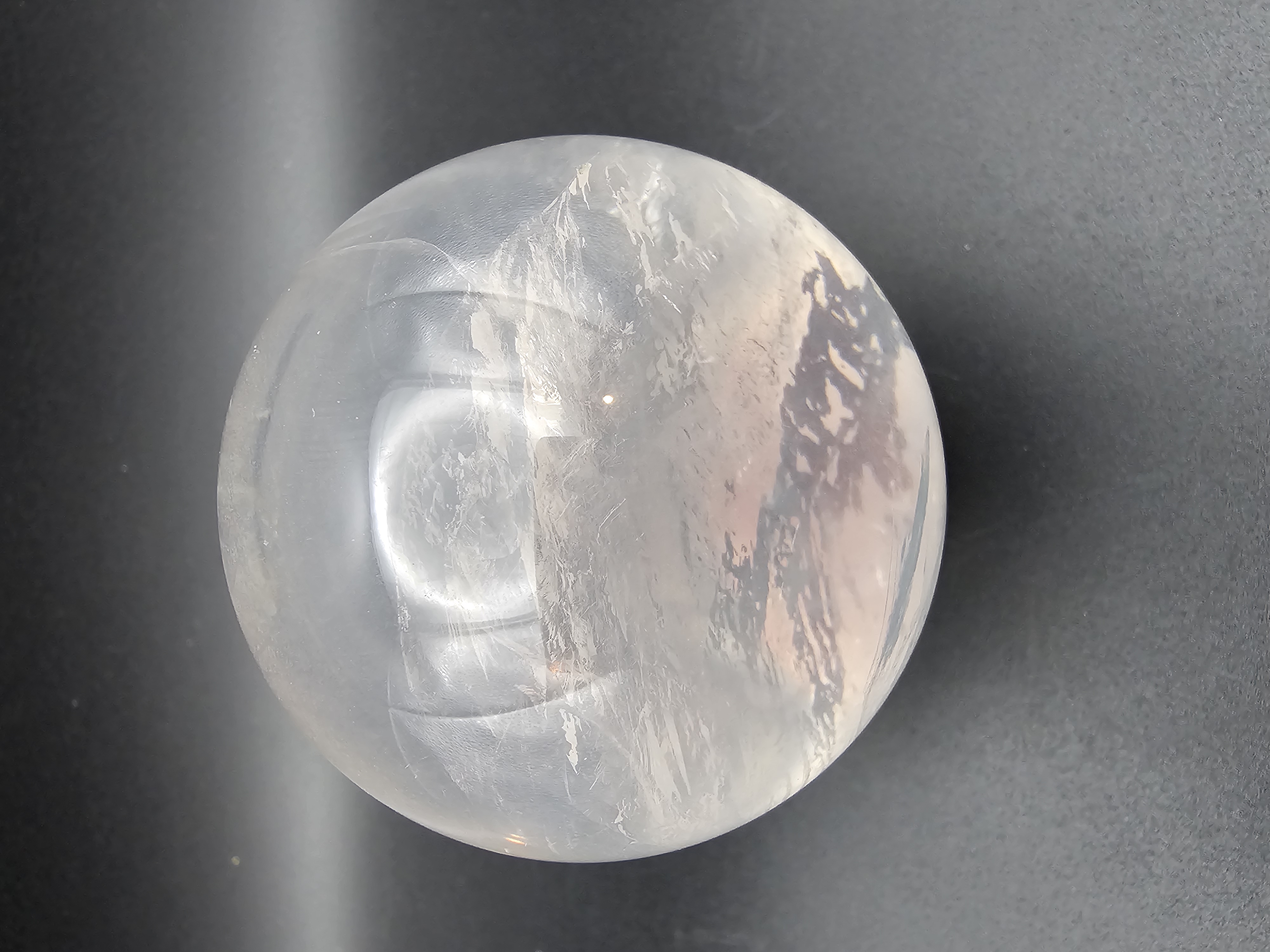 Rare Blue Fog Girasol Quartz Sphere 