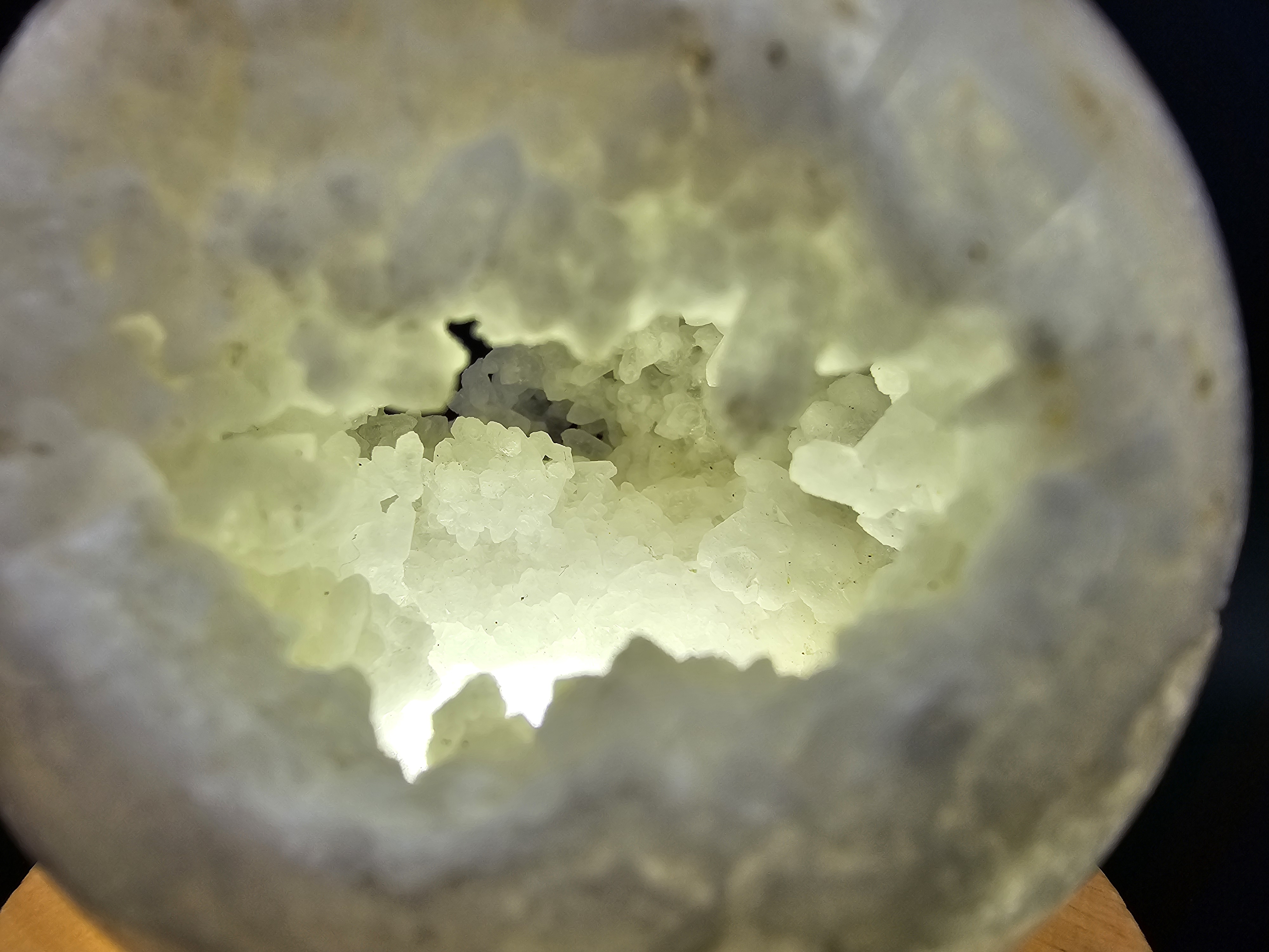 Hollow Quartz Point Filled Cave Sphere!